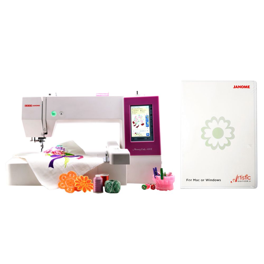 Janome - Mc450E Embroidery Machine - White