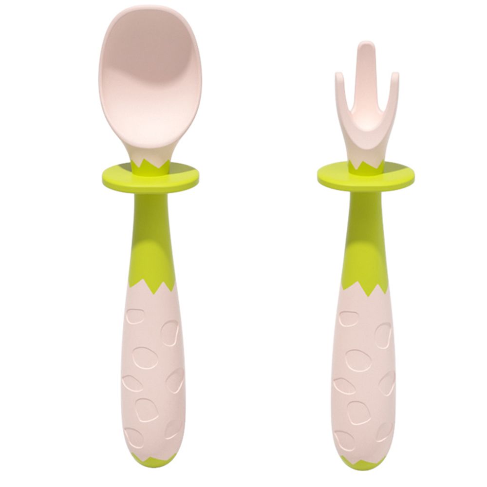 Mideer - Bendable Cutlery For Kids - 2pcs - Pink