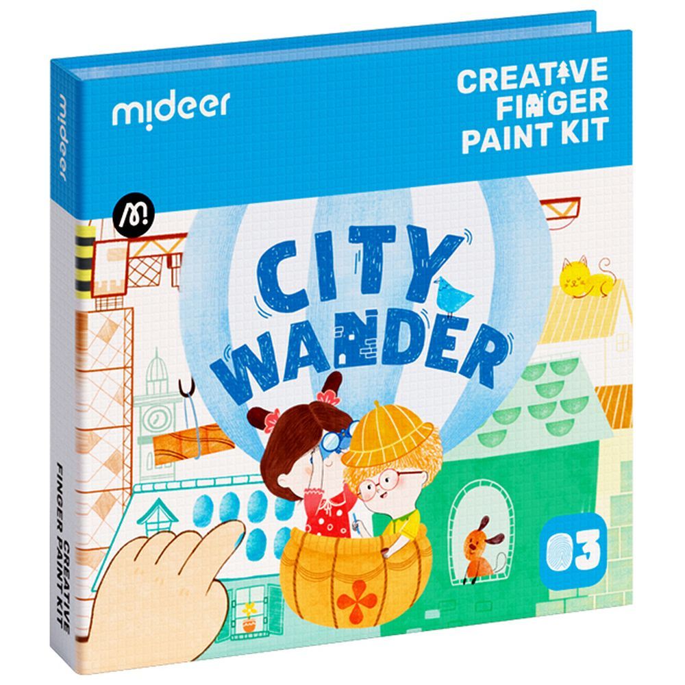 Mideer - Finger Painting Kit - City Wander