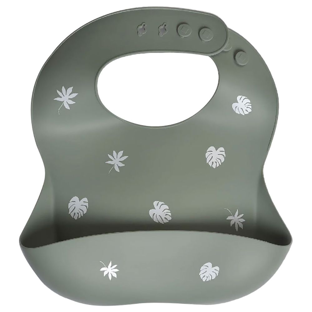 Milk It Baby - Printed Bib - Forest Green