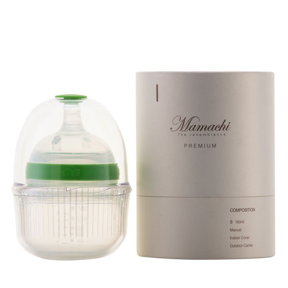 Mamachi - 100% Silicone Baby Bottle w/ Outdoor Carrier - 160 ml - Green