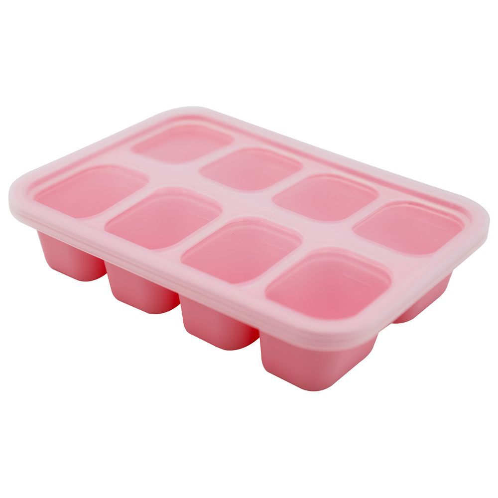 Marcus & Marcus - Silicone Food Freezer Cube Tray - Pink - 30 ml