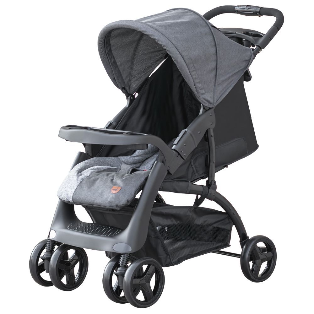 Moon - Aria Baby Travel Stroller - Black