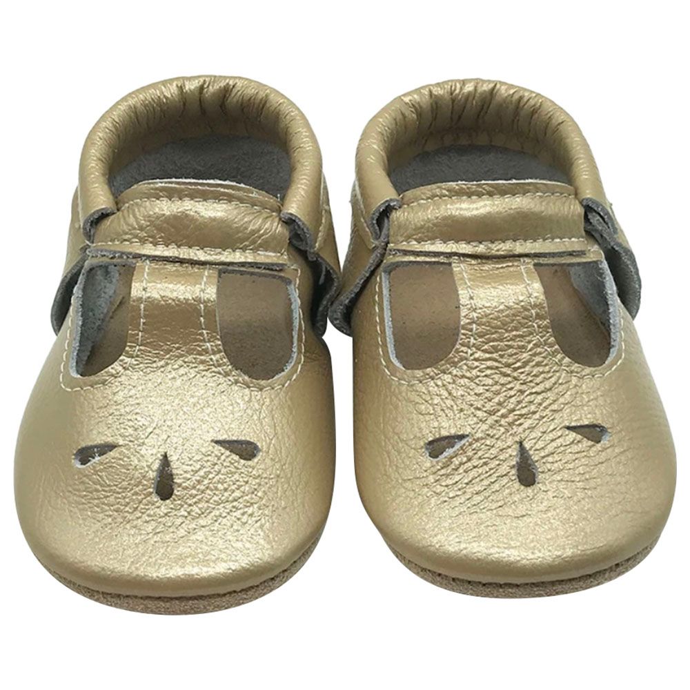 Mon.Amelissa - Baby Leather Shoes - Gold