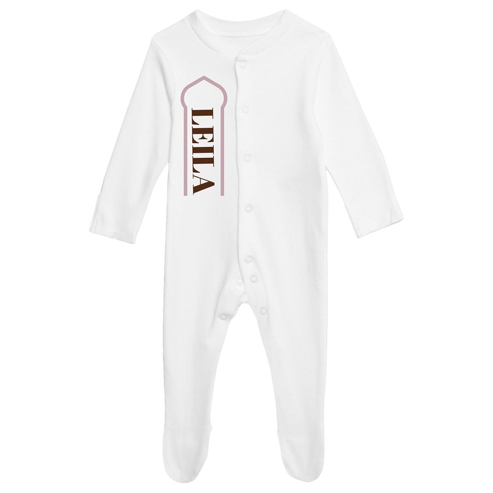 Mon.Amelissa - Baby Organic Cotton Ramadan Pillar Overall - Glitter Blush