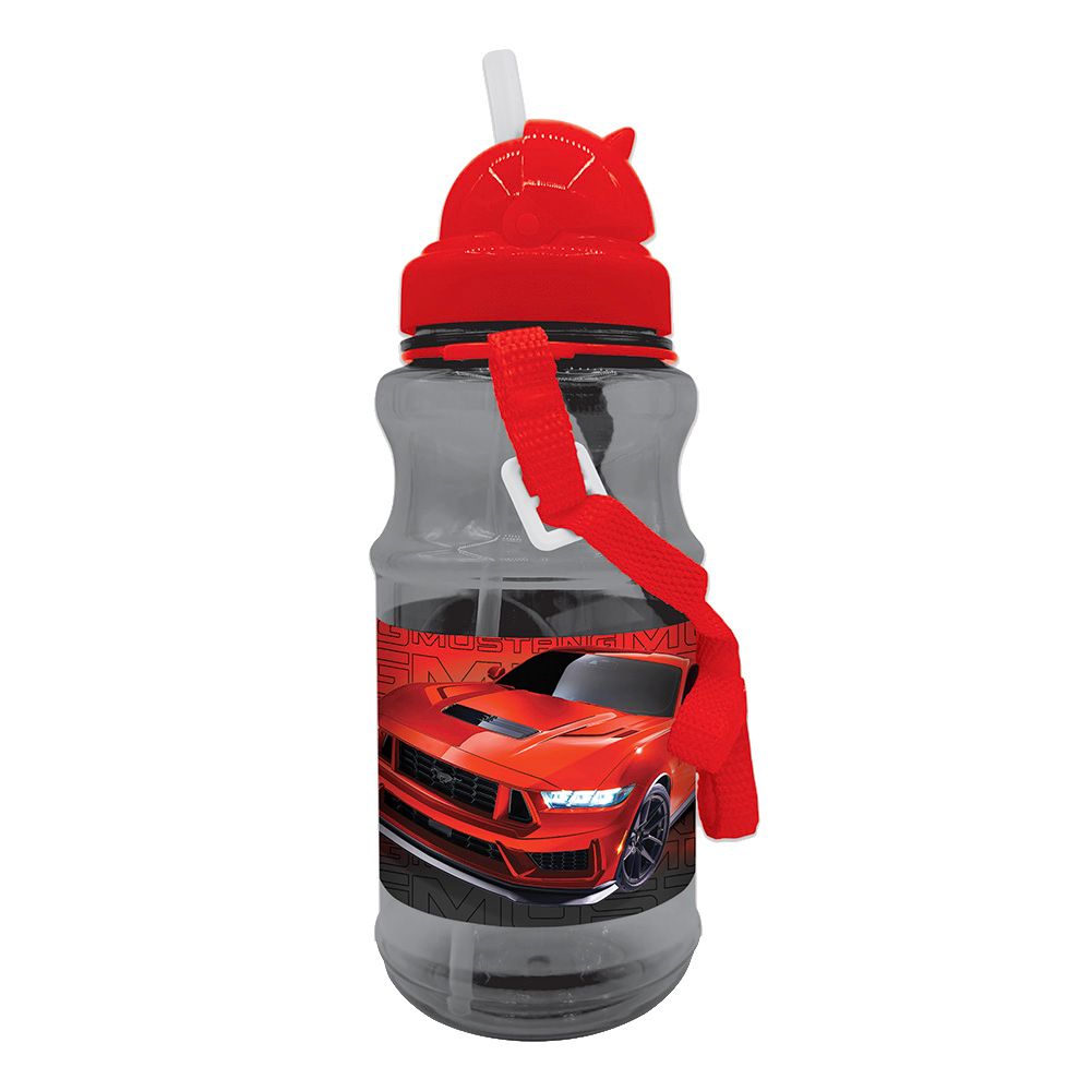 Mustang - Transparent Water Bottle With Strap - 500 ml