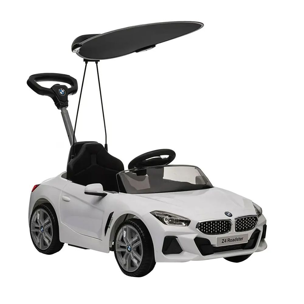 Myts - BMW Z4 Sports Kids Push Car With Shade - White