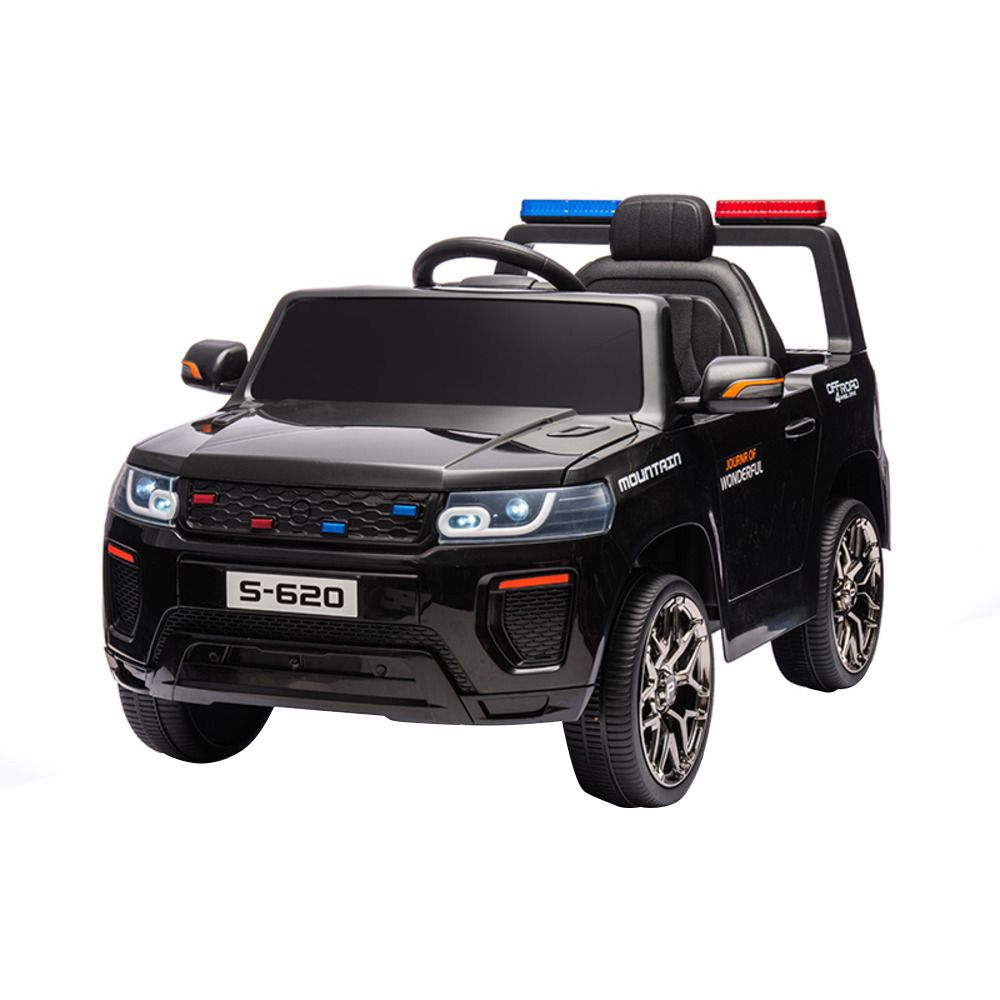 Myts - Police Cruiser Electric Kids Ride-On - Black - 12 V