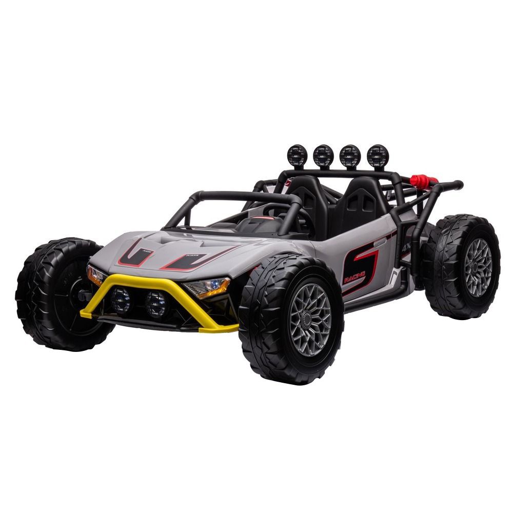 Myts - 2-Seater Monster Ride-On Car - Grey - 24 V