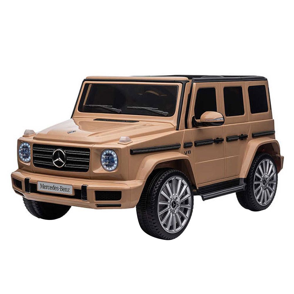 Myts - Little Luxury Benz G500 Kids Ride-On Car - Beige - 12 V