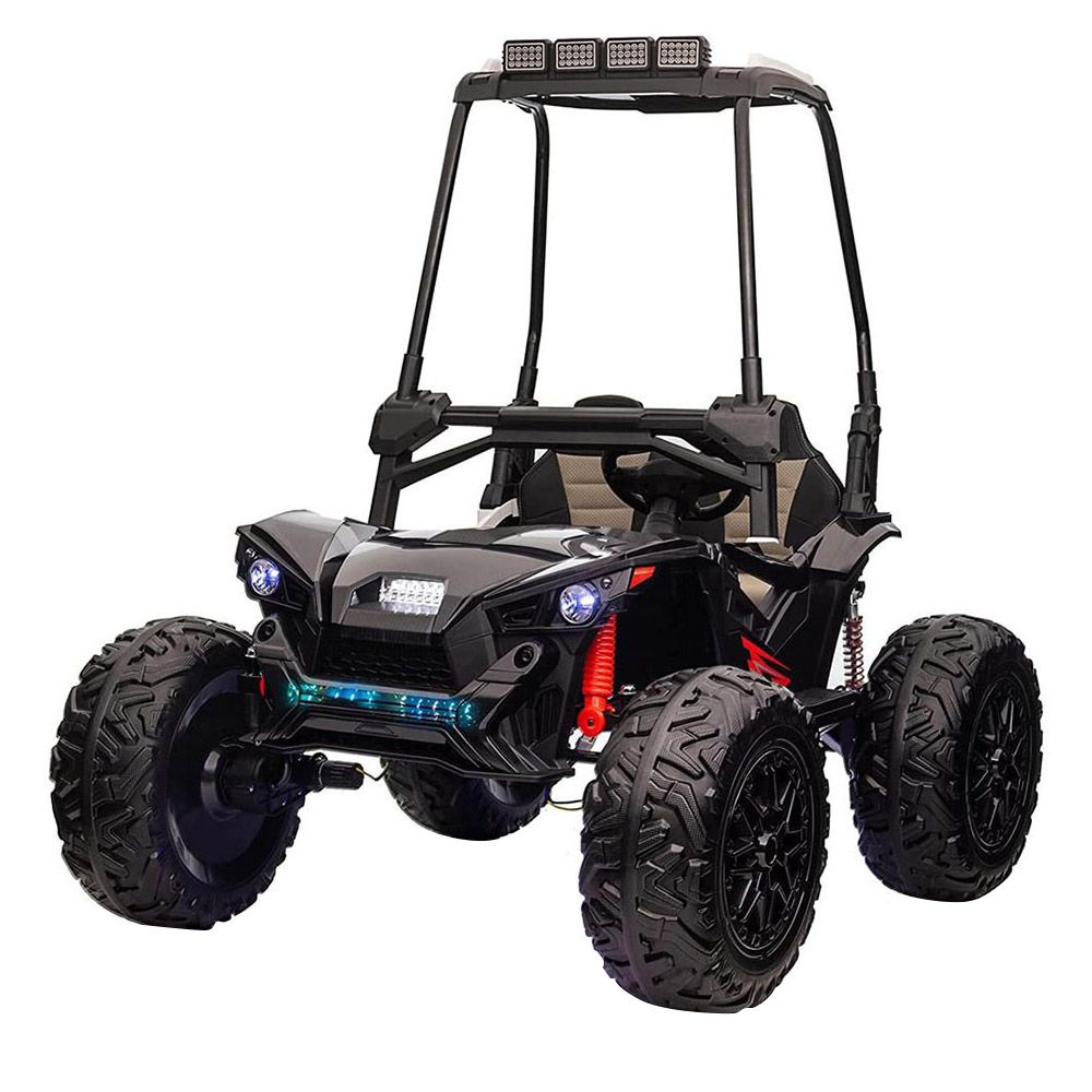 Myts - Remote Control Racer Golf Buggy UTV With LED Light - Black