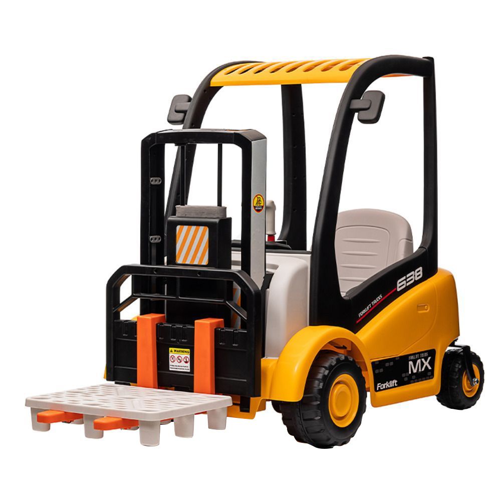 Myts - Forklift Truck With Pallet Kids Ride-On - Yellow