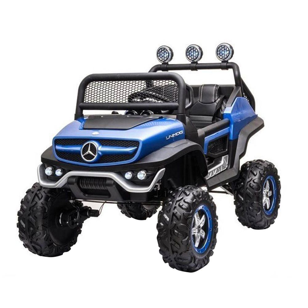 Myts - UTV Mercedes-Benz Unimog Lights Ride-On Car - Blue - 12 V