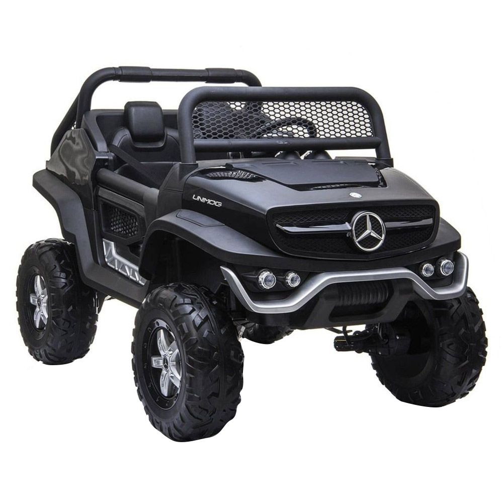 Myts - UTV Mercedes-Benz Unimog Ride-On Car - Black - 12 V