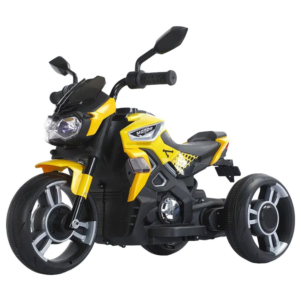 Myts - Electric 3 Wheels Kids Kawaski Style Bike - Yellow