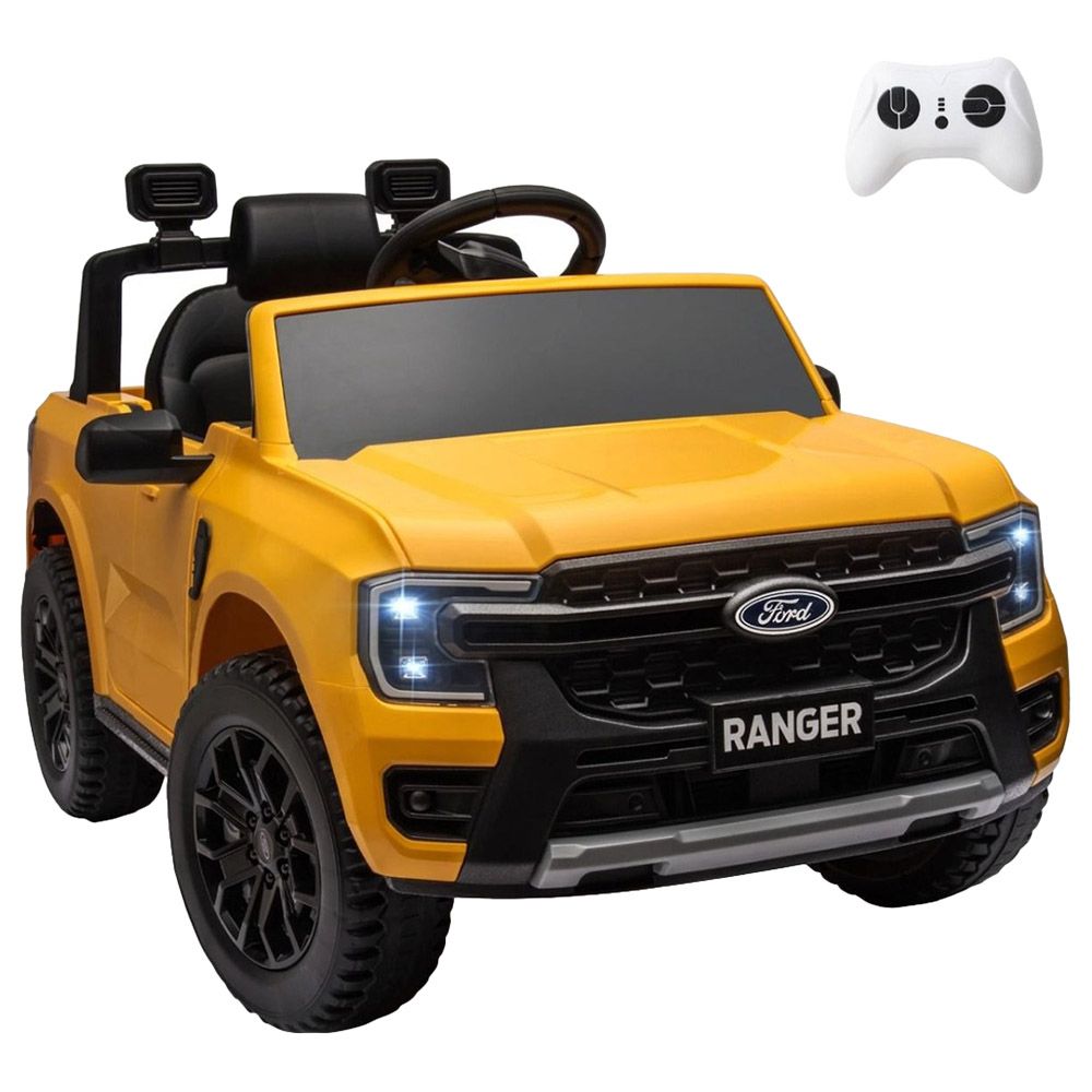 Myts - Junior Ford Ranger Kids Electric Ride On Car - Yellow