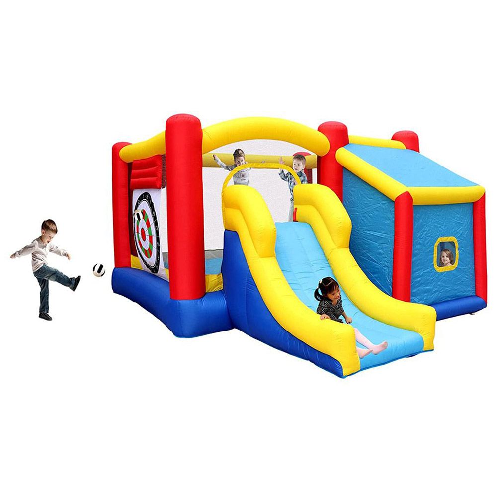 Myts - Ultimate Fun Inflatable Playhouse With Slide And Bounce