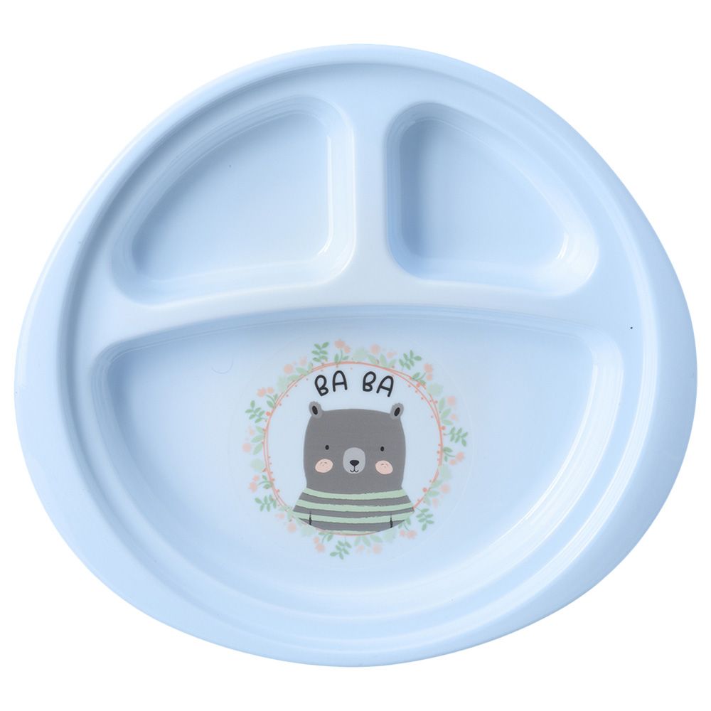 Uniq Kidz - Baby Divided Feeding Plate - Blue