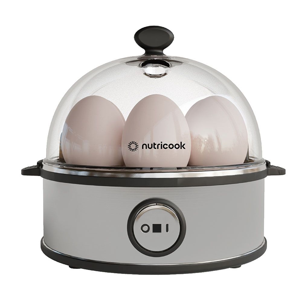 Nutricook - Rapid Egg Cooker 7 Egg Capacity - Silver