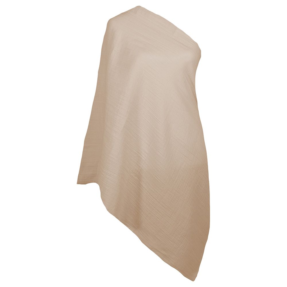 Me - Crinkle Muslin Organic Nursing Scarf - Nougat