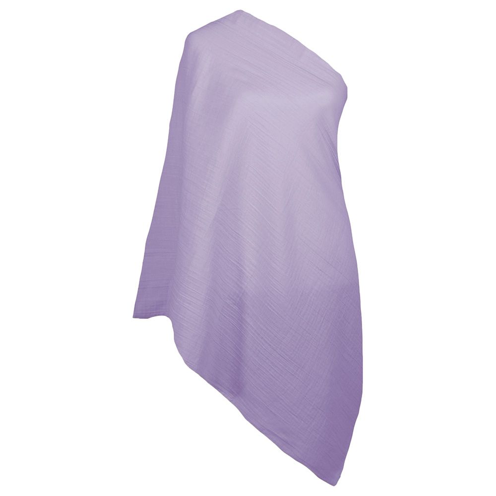 Me - Crinkle Muslin Organic Nursing Scarf - Purple