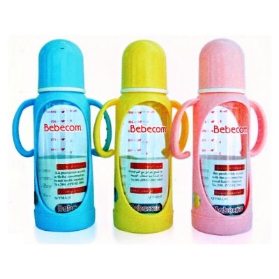 Bebecom Standard PC 250ml Bottle with Handle - Assorted Colours