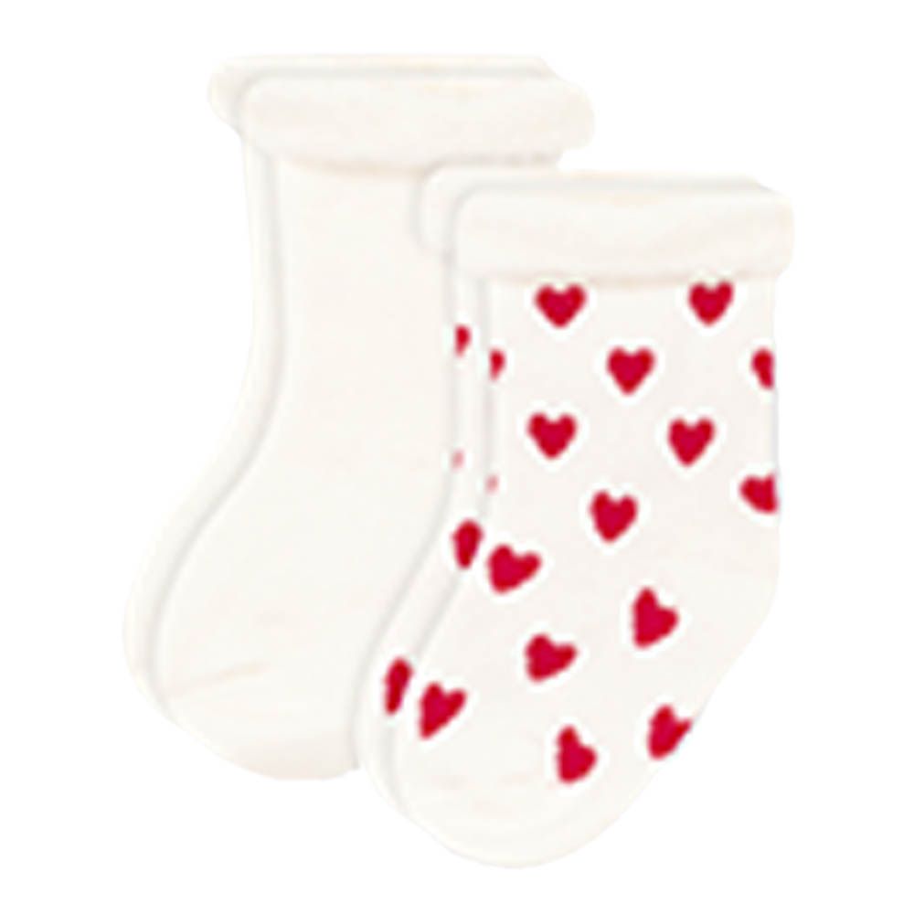 Petit Bateau - 2Pc-Set - Babies Knit Socks - White