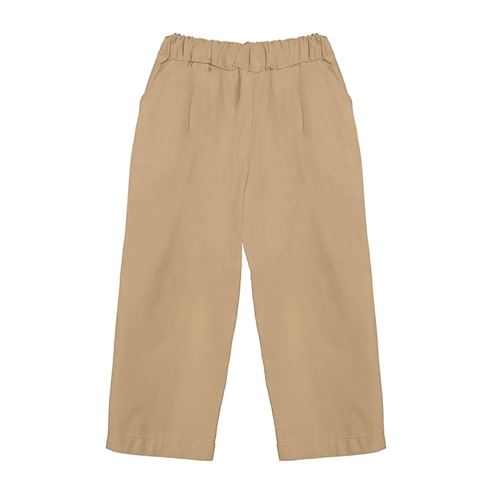 Litlhood - Wide-leg Girl's Trousers - Caramel