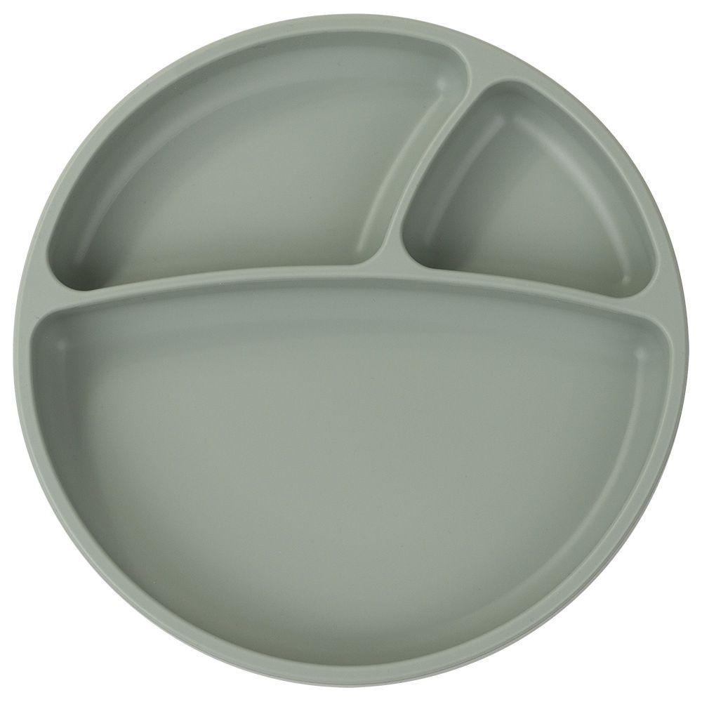 Minikoioi - Silicone Portions Plate - River Green