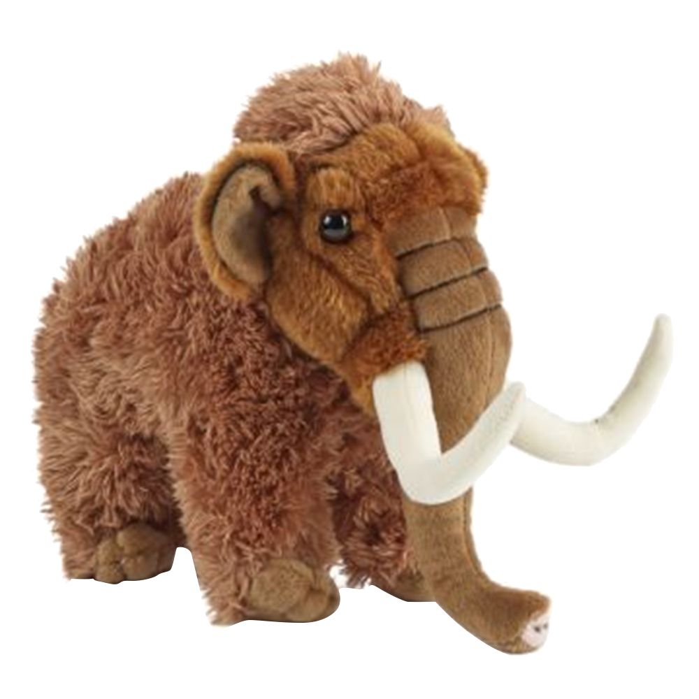 Living Nature - Woolly Mammoth Plush Toy - Brown - 22cm