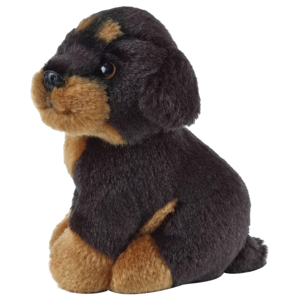 Living Nature - Miniature Dog Plush Toy - Rottweiler