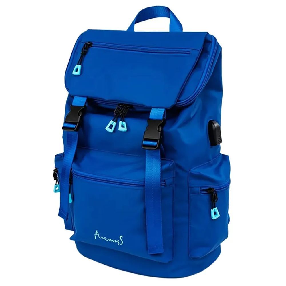 Anemoss - Laptop Backpack - 15-inch - Navy Blue