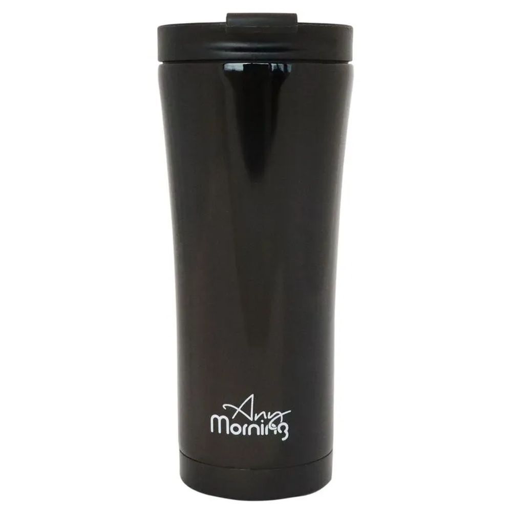 Any Morning - Stainless Steel Travel Mug - 444ml - Black