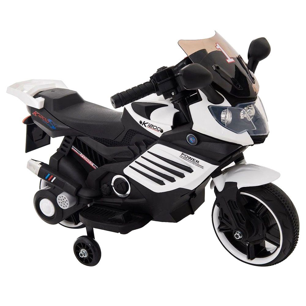 Amsham - Kids Motorcycle - 6V - White