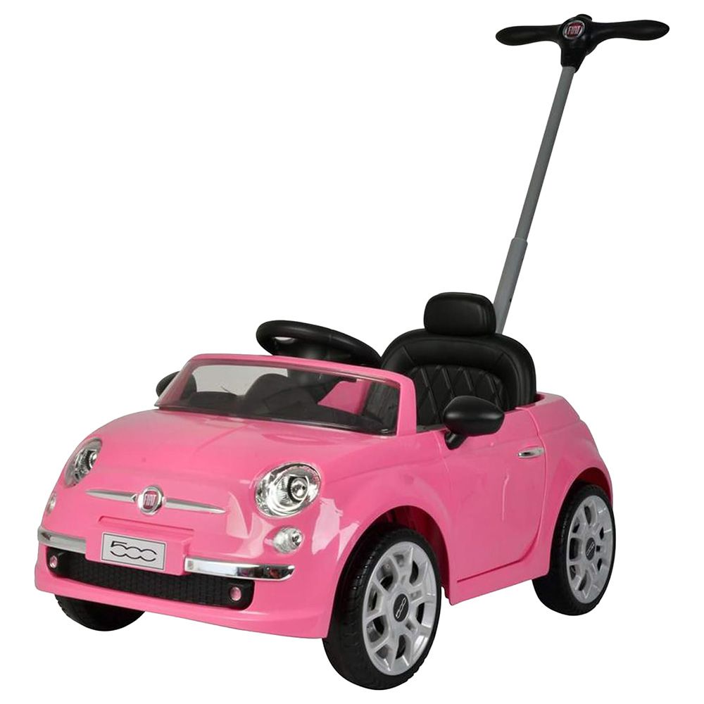 Fiat - 500 Handle Push Car - Pink