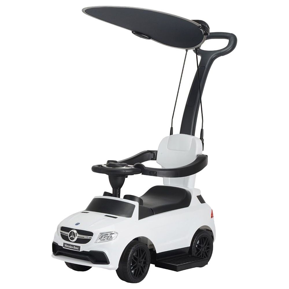 Mercedes-Benz - Handle With Canopy Push Car - White