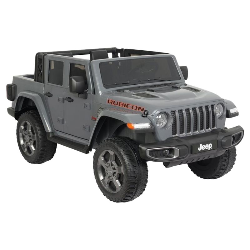 Jeep - Licensed Battery Operated Rubicon Kids Car - 12V - Grey