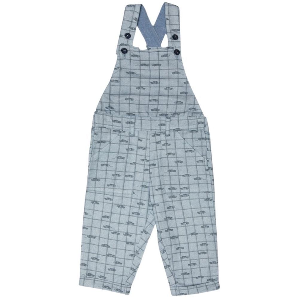 Jules & Juliette - Augsutin Cotton Dungaree - Car Print