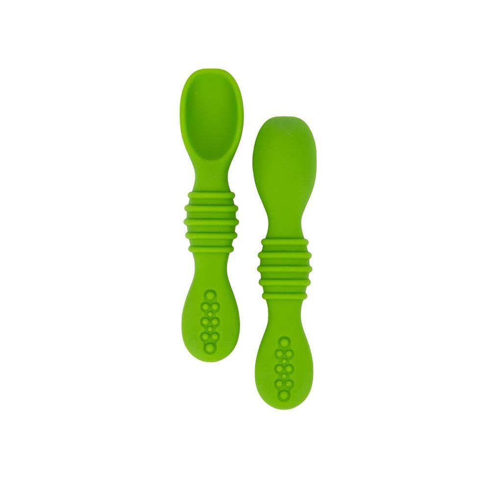 Babies Basic - First Stage Silicone Spoons - Light Green