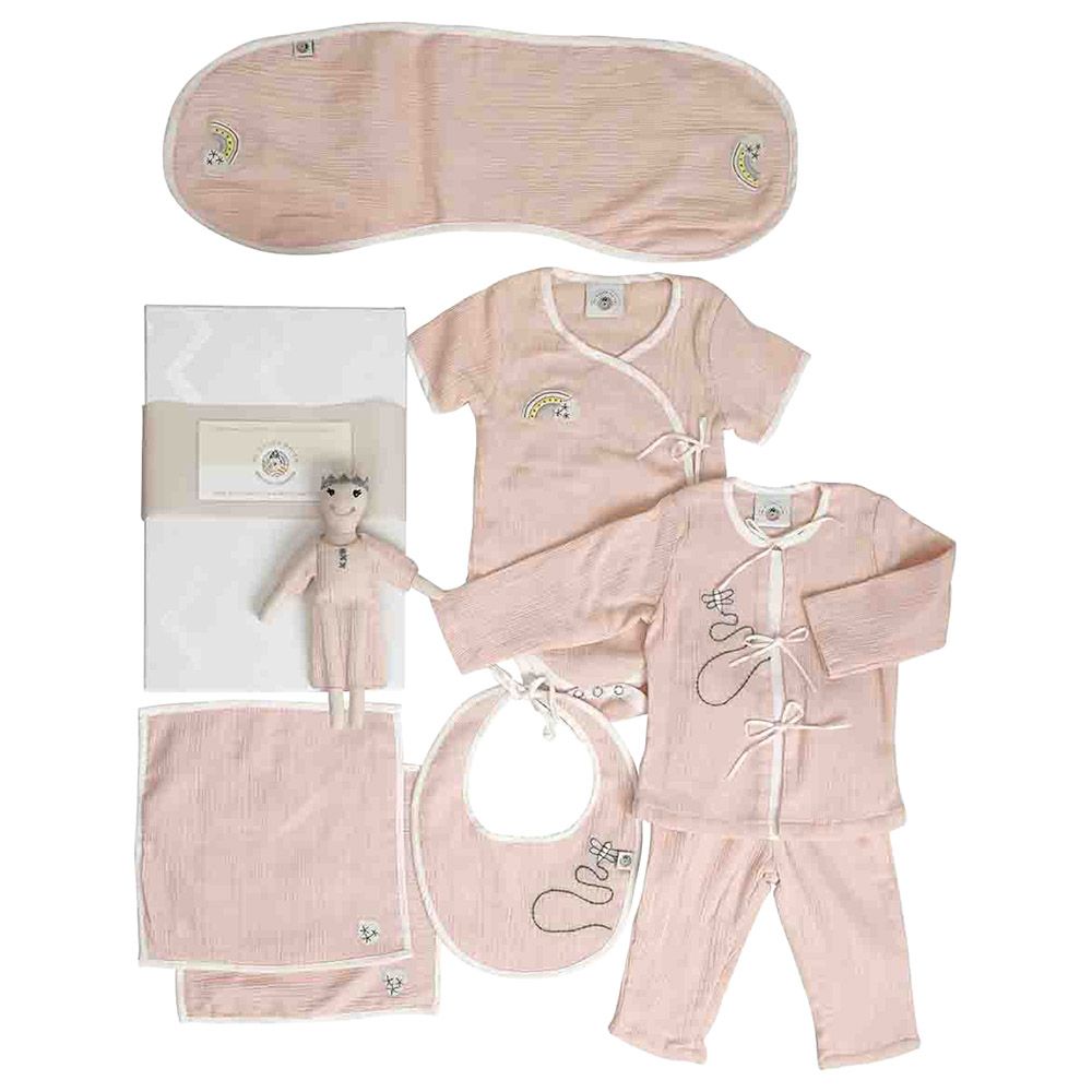 Mi Dulce An'ya - Luxury Embroidered Baby Gift Set - Peach