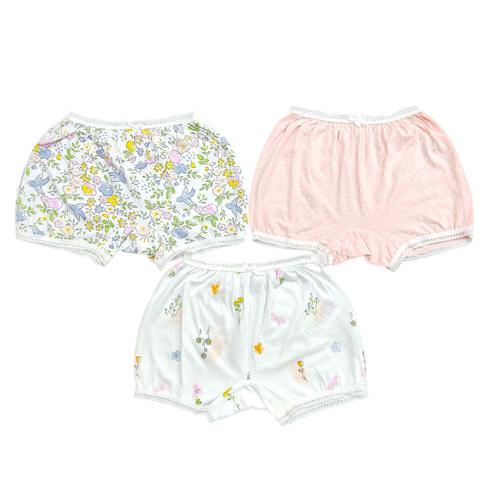 Smart Baby - 3pc-Set - Baby Girl Printed Briefs