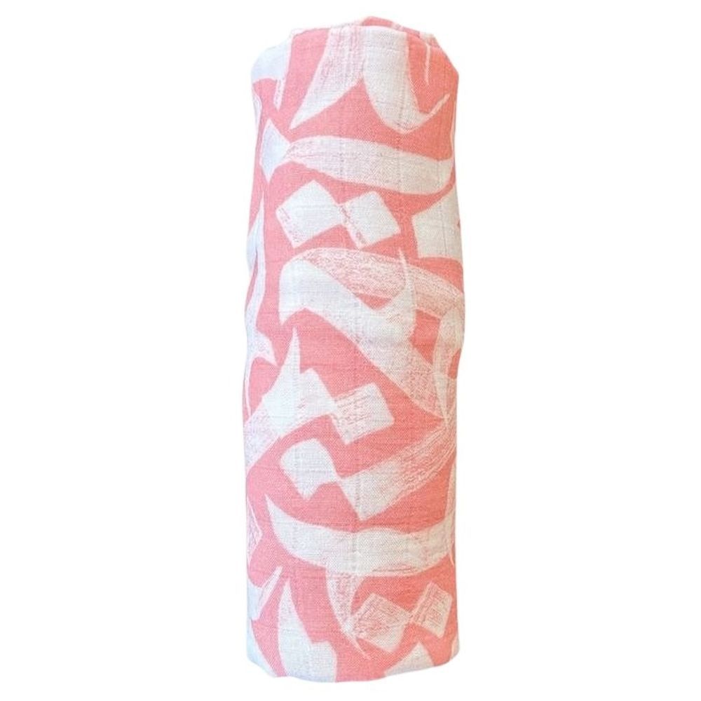 BALADI - Calligraphy Swaddle - Coral