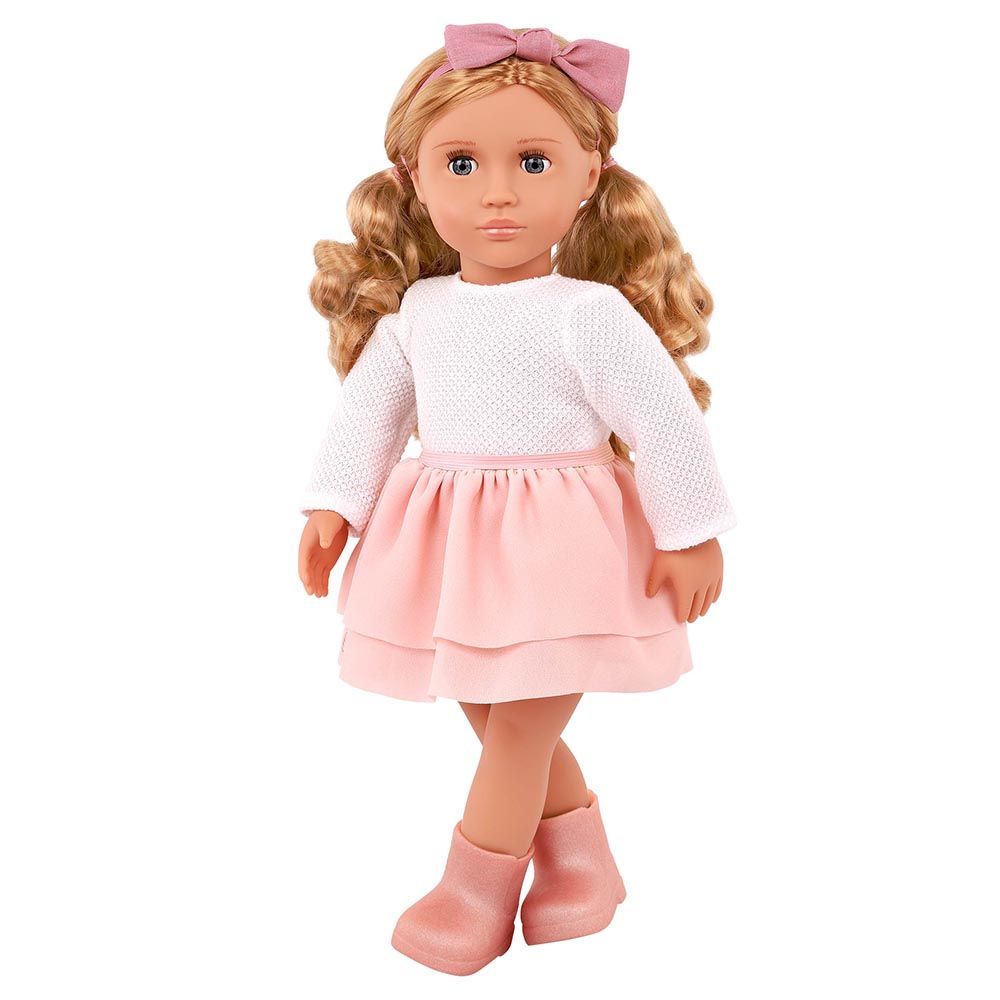 Our Generation - Effie Doll With Pink Frilly Skirt Outfit - 18 Inch