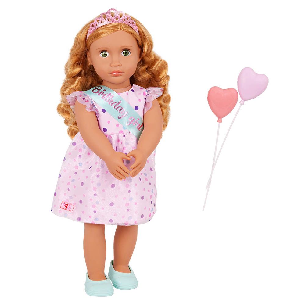 Our Generation - Esme Doll With Frilly Party Dress And Shoes - 18 Inch