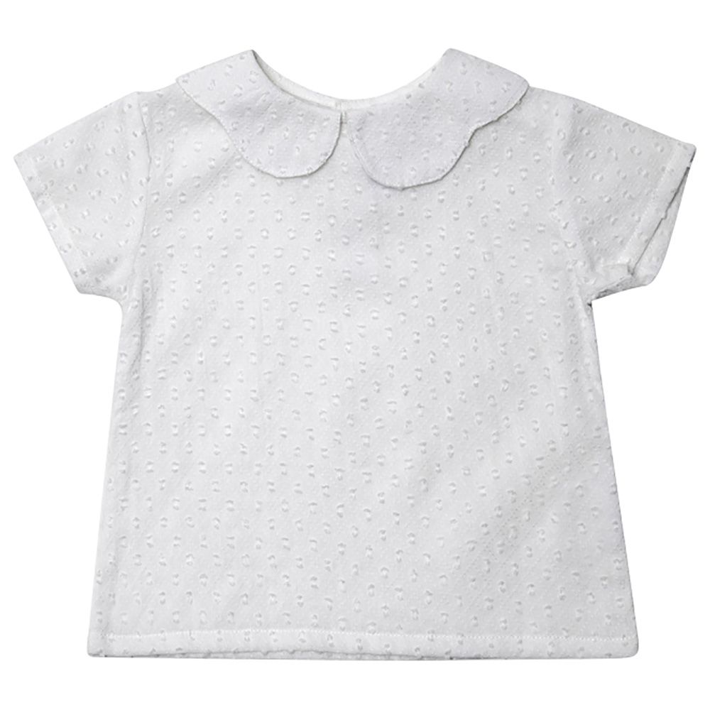 Jules & Juliette - Betina Baby Short Sleeves Blouse - White