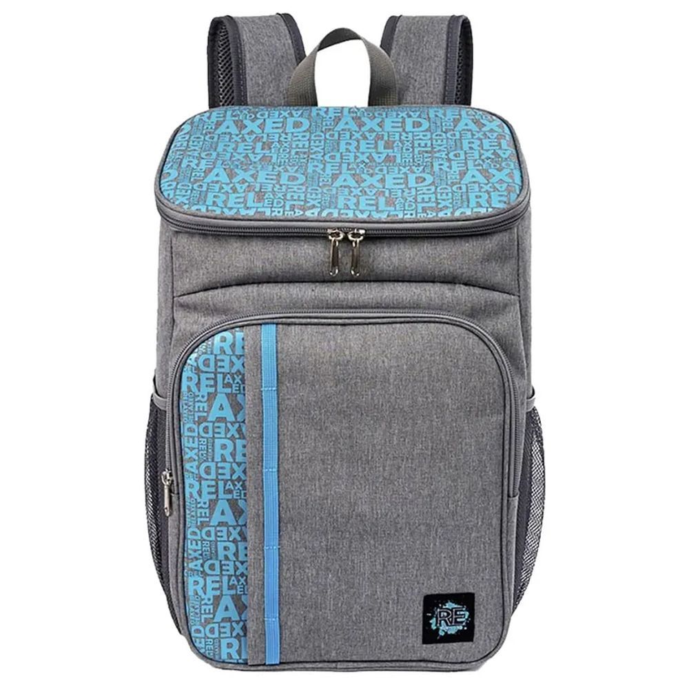 Biggdesign - Moods Up Curious Insulated Lunch Backpack - 19.1L - Grey/Blue