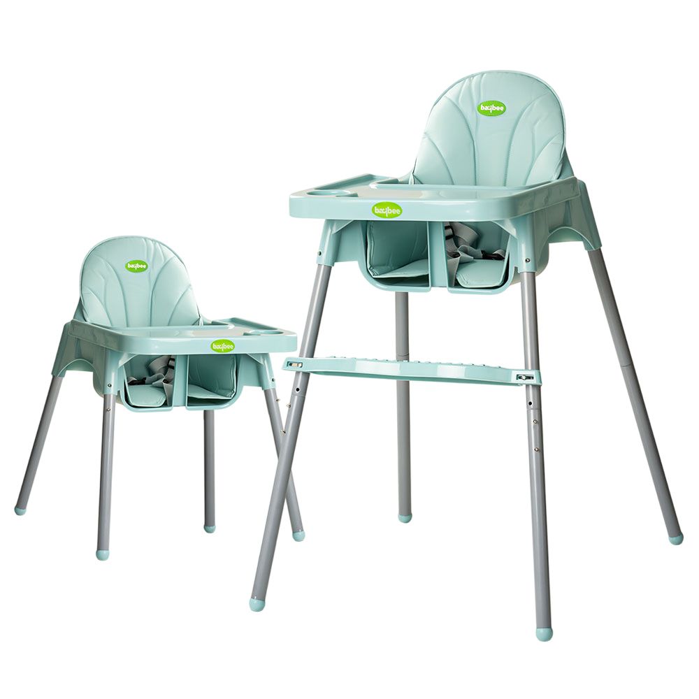 Baybee - 2-In-1 Baby High Chair w/ Adjustable Height - Green