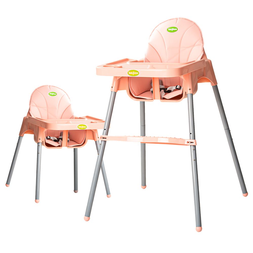 Baybee - 2-In-1 Baby High Chair w/ Adjustable Height - Pink