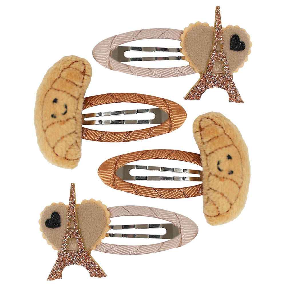 Billy Loves Audrey - Snaps Bonjour Paris Hair Clips - 4pcs