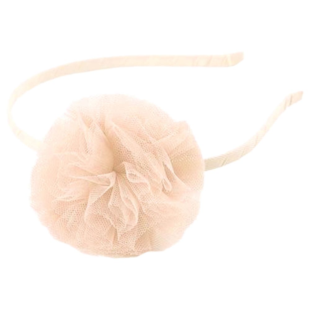 Billy Loves Audrey - Oversize Pom Pom Headband Lily - Vintage Porcelain